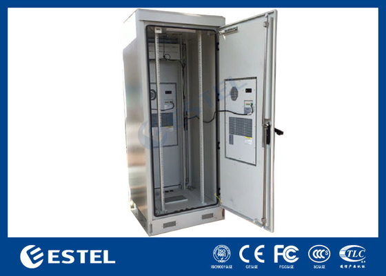China Thermostatic 40U 19 Inch Rack Enclosures Powder Coating Outdoor Telecom Cabinet supplier