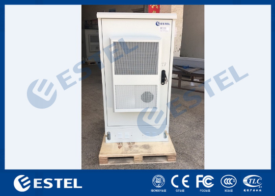 China IP55 Galvanized Steel Outdoor Telecom Cabinet With Front &amp; Rear Access supplier