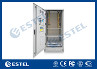 Rainproof Dust-proof Thermostatic Outdoor Telecom Cabinet With Air To Air Heat Exchanger, Cable Entry, Grounding Bar