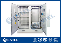 WeatherProof Galvanised Steel Integrated Outdoor Telecom Cabinet For Battery and Power System