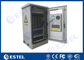 24U Single Wall Outdoor Telecom Cabinet With Heat Insulation Galvanized Steel Material Air Conditioner Cooling supplier